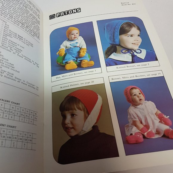 Set of 3 Vintage PATONS BEEHIVE Baby and Toddler Knitting Crochet Pattern Books - Picture 15 of 16